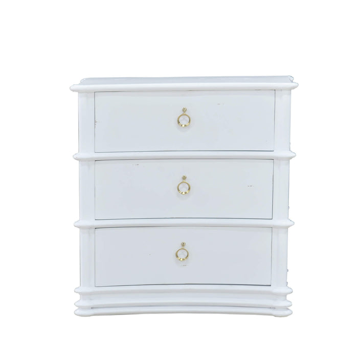 Bramble - Battersea Bedside Table in Architectural White - US-WS-76756HRW----- - GreatFurnitureDeal