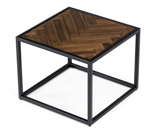 VIG Furniture - Modrest Pasada Industrial Brown Acacia End Table - VGWH183720101 - GreatFurnitureDeal