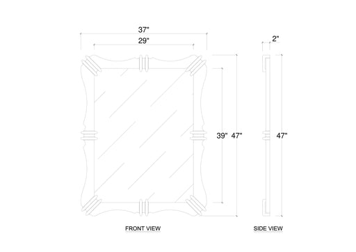Bramble - Battersea Mirror - BR-76760 - GreatFurnitureDeal
