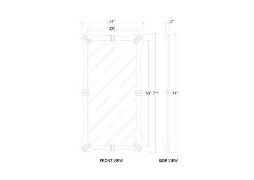 Bramble - Battersea Full Length Mirror - BR-76761 - GreatFurnitureDeal