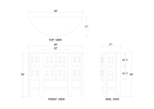 Bramble - Elmhurst Console Table - BR-76762 - GreatFurnitureDeal