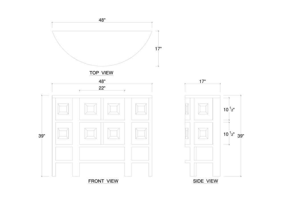 Bramble - Elmhurst Console Table in Dark Walnut - US-WS-76762WLT-----