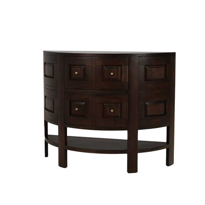 Bramble - Elmhurst Console Table in Dark Walnut - US-WS-76762WLT-----