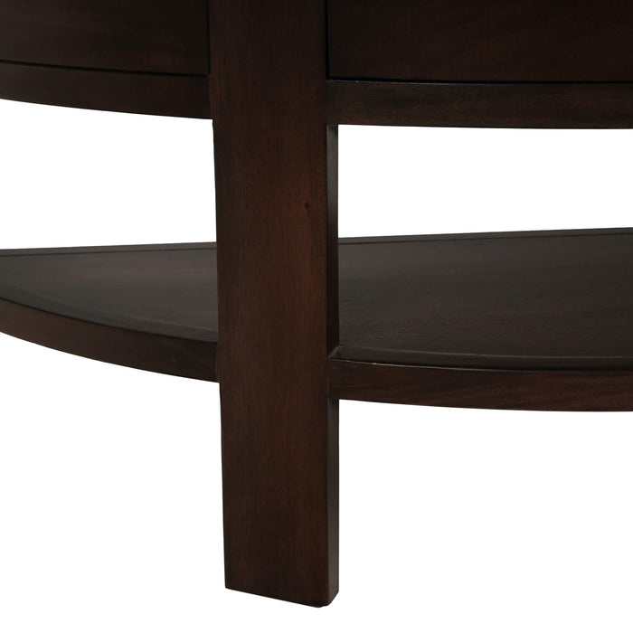 Bramble - Elmhurst Console Table in Dark Walnut - US-WS-76762WLT-----
