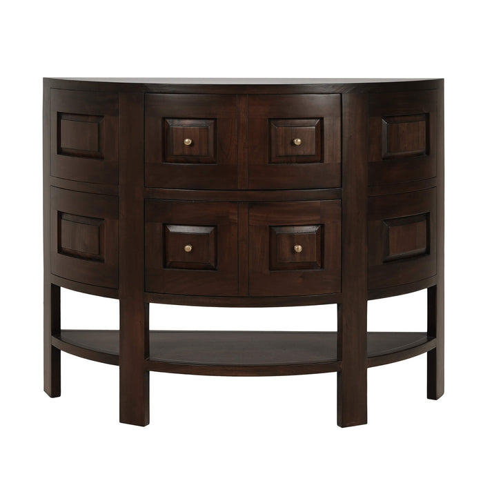 Bramble - Elmhurst Console Table in Dark Walnut - US-WS-76762WLT-----