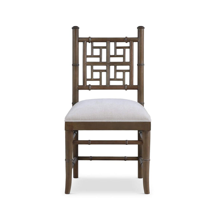 Bramble - Grosvenor Dining Chair in Straw Wash w/ Thames Natural Performance Fabric (Set of 2) - 76764STWSF247----
