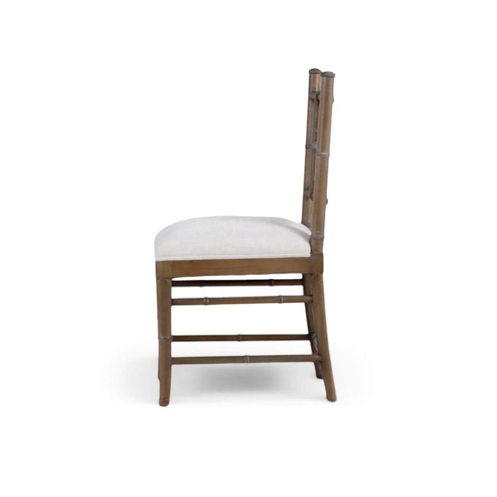Bramble - Grosvenor Dining Chair in Straw Wash w/ Thames Natural Performance Fabric (Set of 2) - 76764STWSF247----