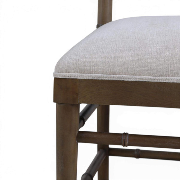 Bramble - Grosvenor Dining Chair in Straw Wash w/ Thames Natural Performance Fabric (Set of 2) - 76764STWSF247----