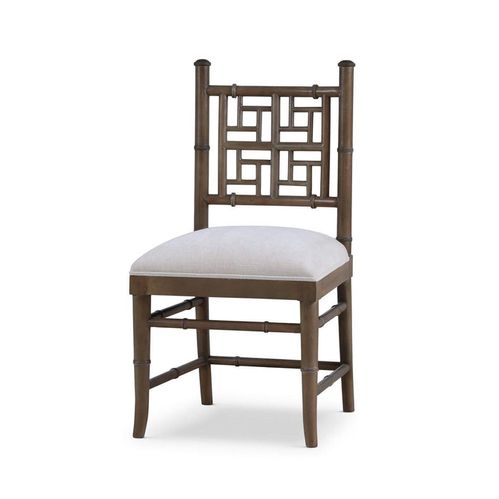 Bramble - Grosvenor Dining Chair in Straw Wash w/ Thames Natural Performance Fabric (Set of 2) - 76764STWSF247----