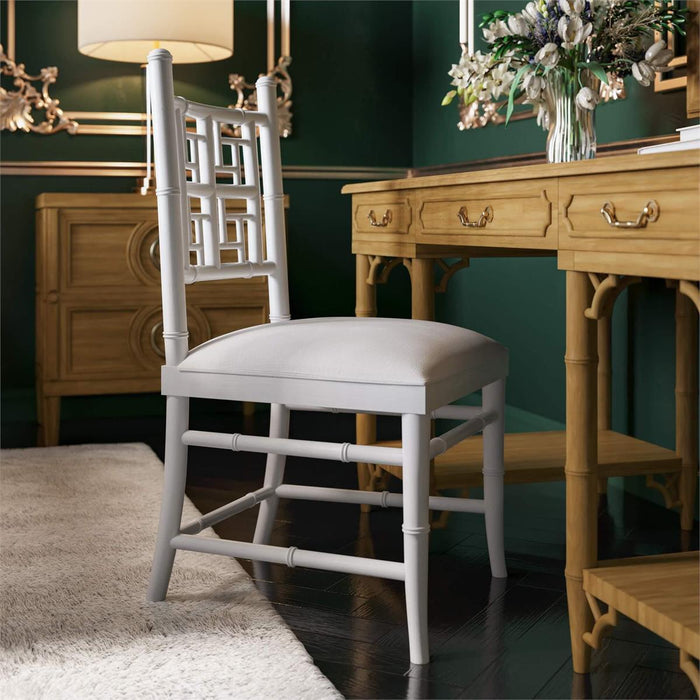Bramble - Grosvenor Dining Chair in True White w/ Arctic White Performance Fabric (Set of 2) - 76764TRWSF204----