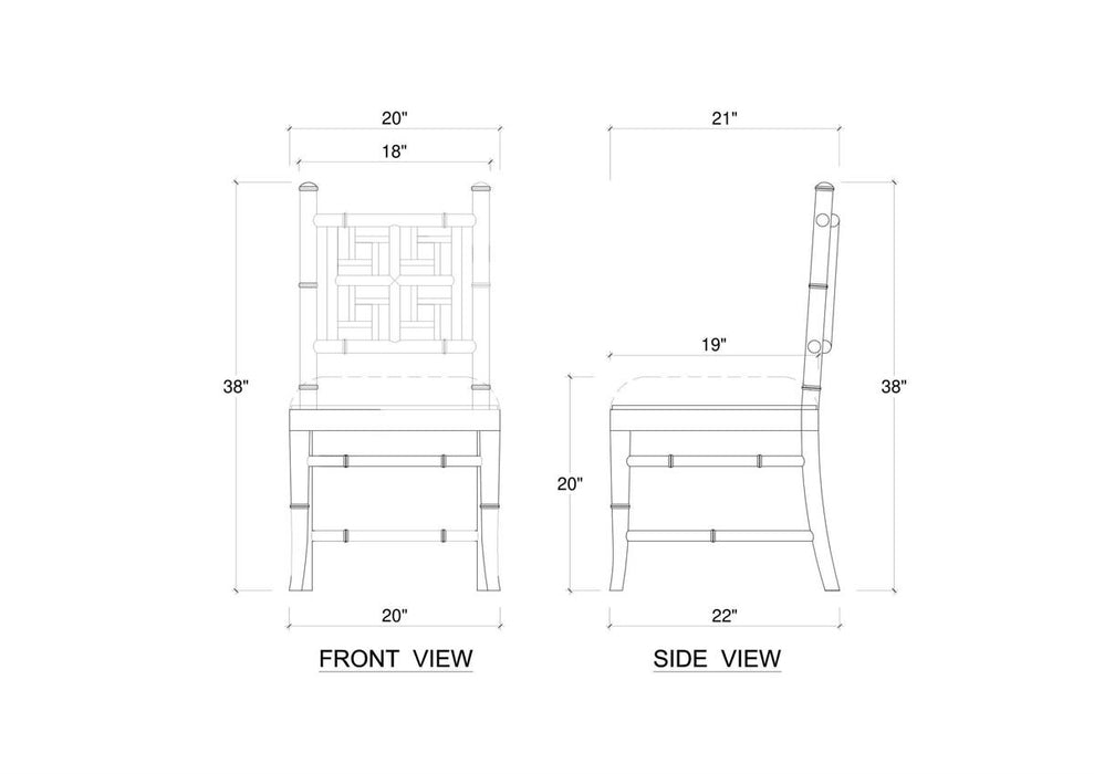Bramble - Grosvenor Dining Chair in True White w/ Arctic White Performance Fabric (Set of 2) - 76764TRWSF204----