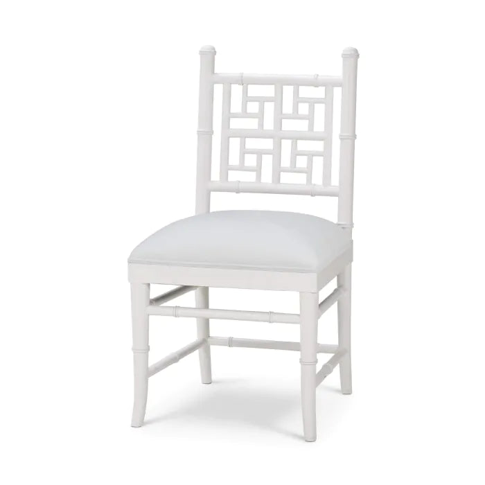 Bramble - Grosvenor Dining Chair in True White w/ Arctic White Performance Fabric - 76764TRWSF204---- - GreatFurnitureDeal