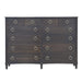 Bramble - Bow 12 Drawer Dresser in Dark Walnut - US-WS-76768WLT----- - GreatFurnitureDeal