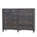 Bramble - Bow 12 Drawer Dresser in Dark Walnut - US-WS-76768WLT----- - GreatFurnitureDeal
