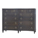 Bramble - Bow 12 Drawer Dresser in Dark Walnut - US-WS-76768WLT----- - GreatFurnitureDeal