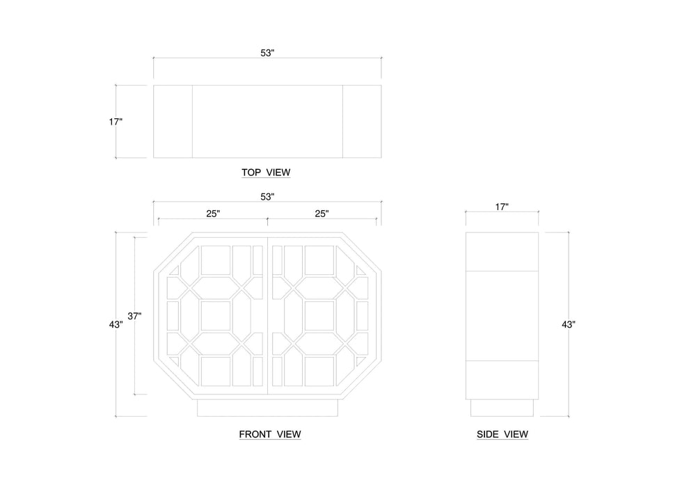 Bramble - Little Hampton Display Cabinet w/ Wooden Doors - BR-76776 - GreatFurnitureDeal