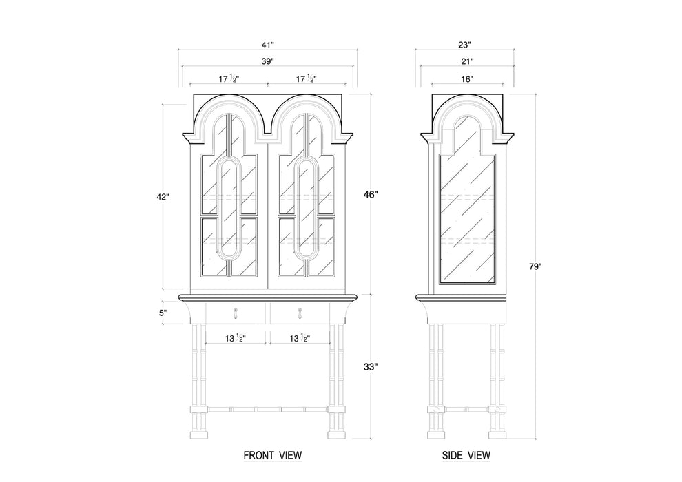 Bramble - Farringdon Vitrine - BR-76779 - GreatFurnitureDeal