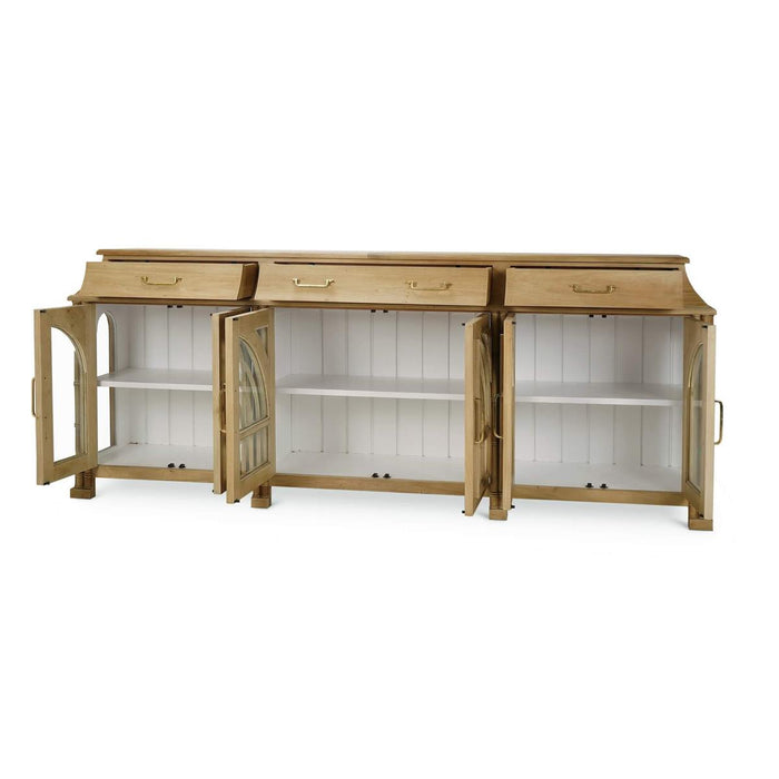 Bramble - Farringdon Orangery Credenza in Fruitwood w/ True White Interior - 76789FRW-TRW---