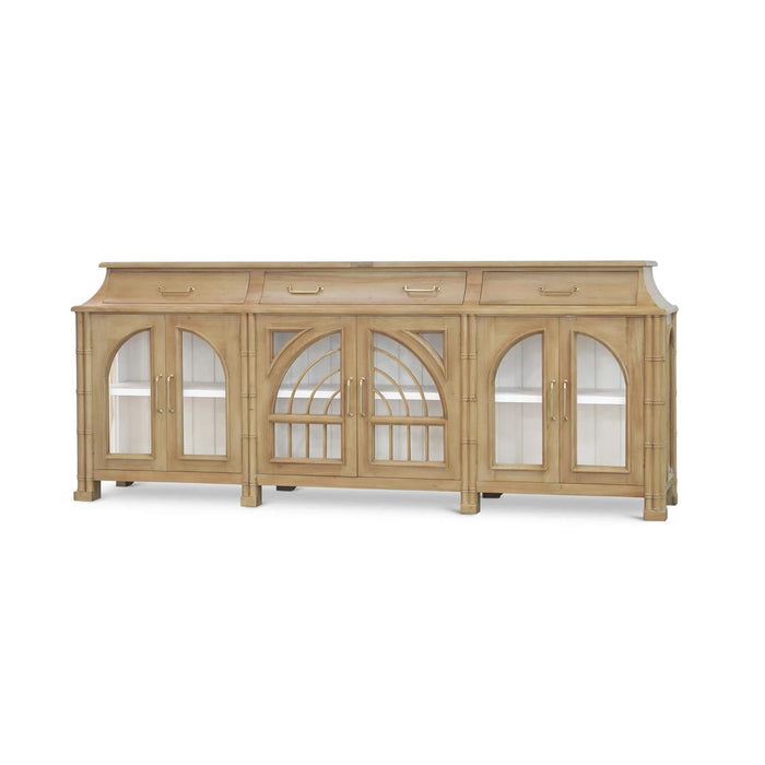 Bramble - Farringdon Orangery Credenza in Fruitwood w/ True White Interior - 76789FRW-TRW---