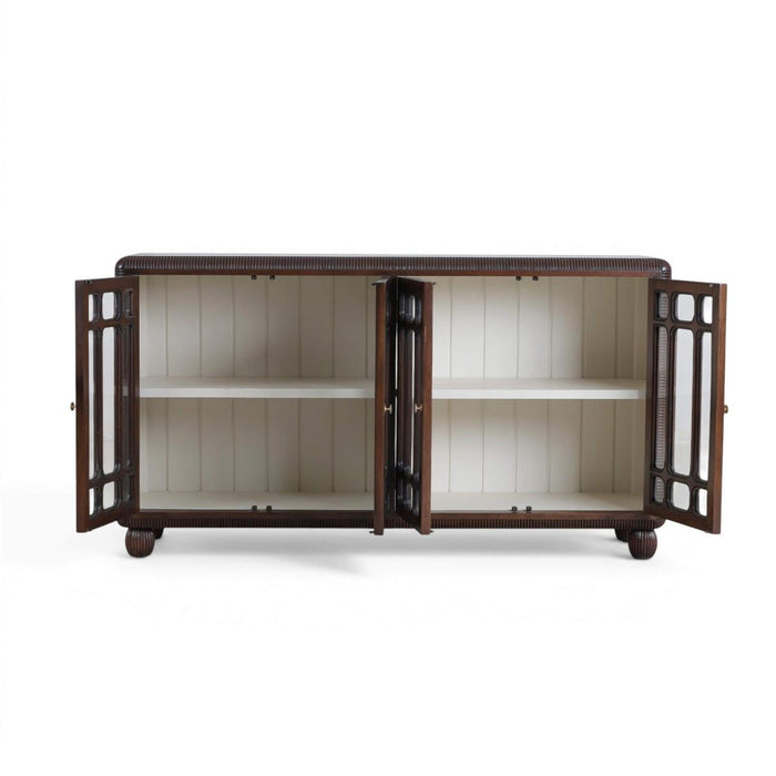 Bramble - Toulouse Sideboard in Matt Teak Brown w/ Putty Interior - 76806MTB-PUT--NDT