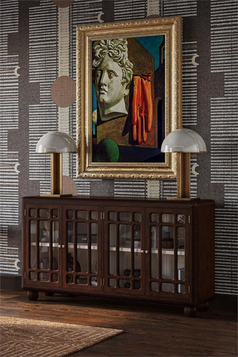 Bramble - Toulouse Sideboard in Matt Teak Brown w/ Putty Interior - 76806MTB-PUT--NDT