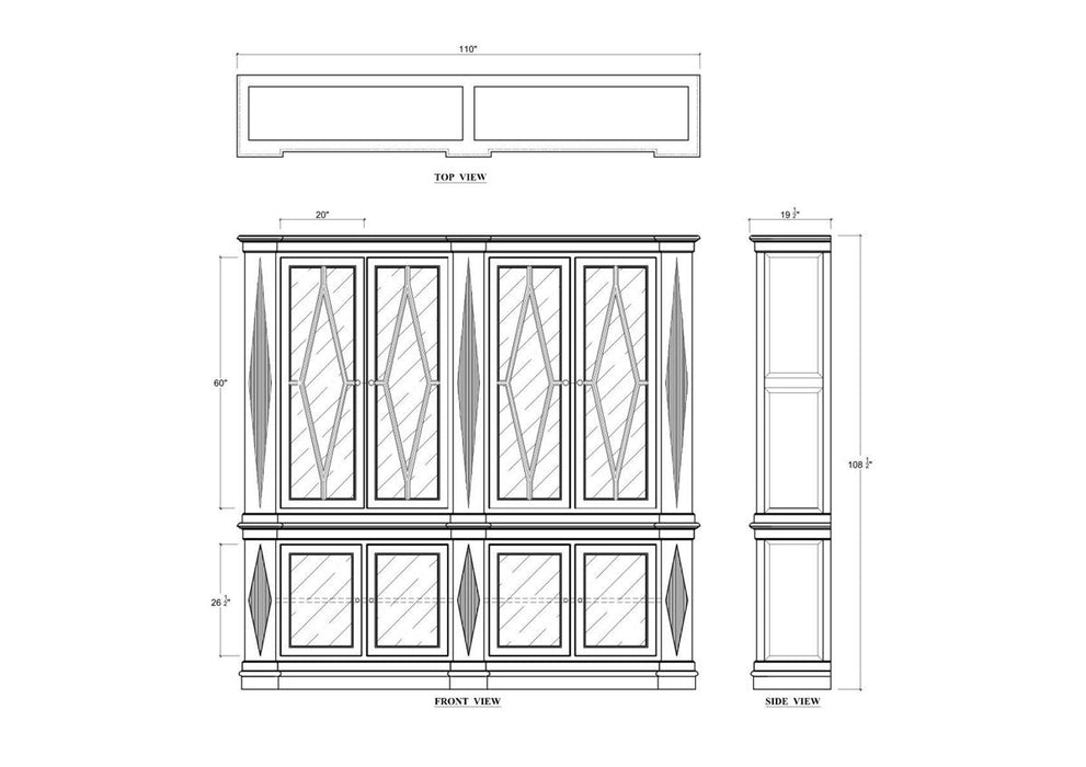 Bramble - Narbonne Display Cabinet - BR-76809