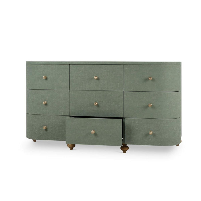 Bramble - Fenchurch 9 Drawer Linen Wrapped Dresser - BR-76813