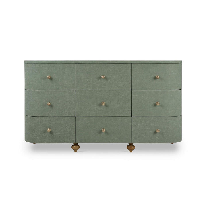 Bramble - Fenchurch 9 Drawer Linen Wrapped Dresser - BR-76813