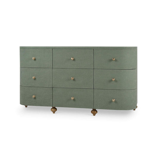 Bramble - Fenchurch 9 Drawer Linen Wrapped Dresser - BR-76813 - GreatFurnitureDeal