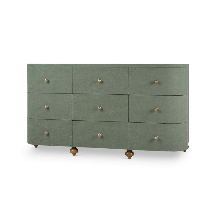 Bramble - Fenchurch 9 Drawer Linen Wrapped Dresser - BR-76813
