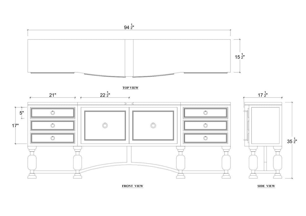 Bramble - Chatsworth Credenza - BR-76825