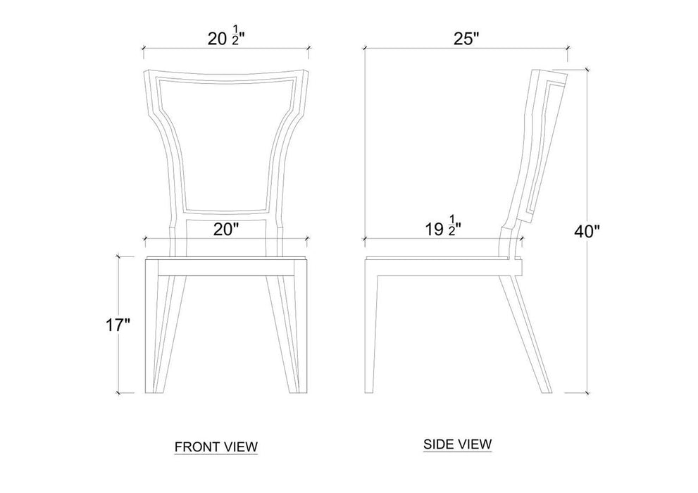 Bramble - Aldgate Dining Chair w/ Upholstered Back - BR-76830