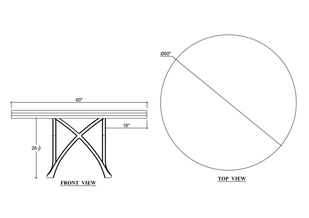Bramble - Belle Epoque Round Dining Table - BR-76842
