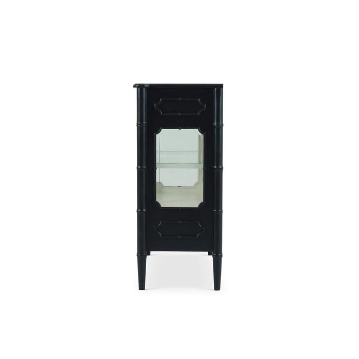 Bramble - Grosvenor 2 Door Sideboard w/ 4 Drawers w/ LED in Batavia Black w/ True White Interior - 76848BBA-TRW---