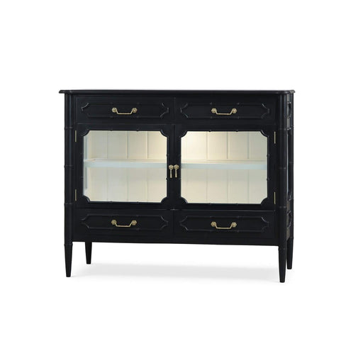 Bramble - Grosvenor 2 Door Sideboard w/ 4 Drawers w/ LED in Batavia Black w/ True White Interior - 76848BBA-TRW--- - GreatFurnitureDeal
