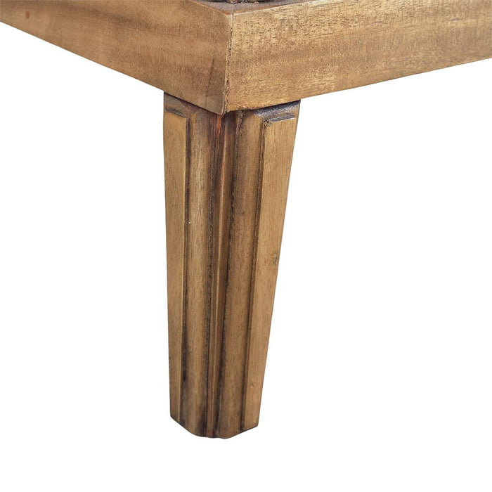 Bramble - Chalfont 2 Drawer Bedside Table in Antique French Oak - 76850AFD-----