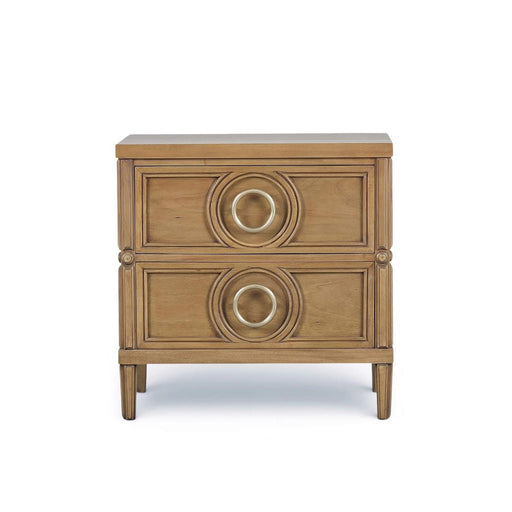 Bramble - Chalfont 2 Drawer Bedside Table in Antique French Oak - 76850AFD----- - GreatFurnitureDeal