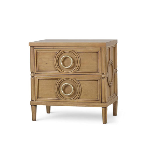 Bramble - Chalfont 2 Drawer Bedside Table in Antique French Oak - 76850AFD----- - GreatFurnitureDeal