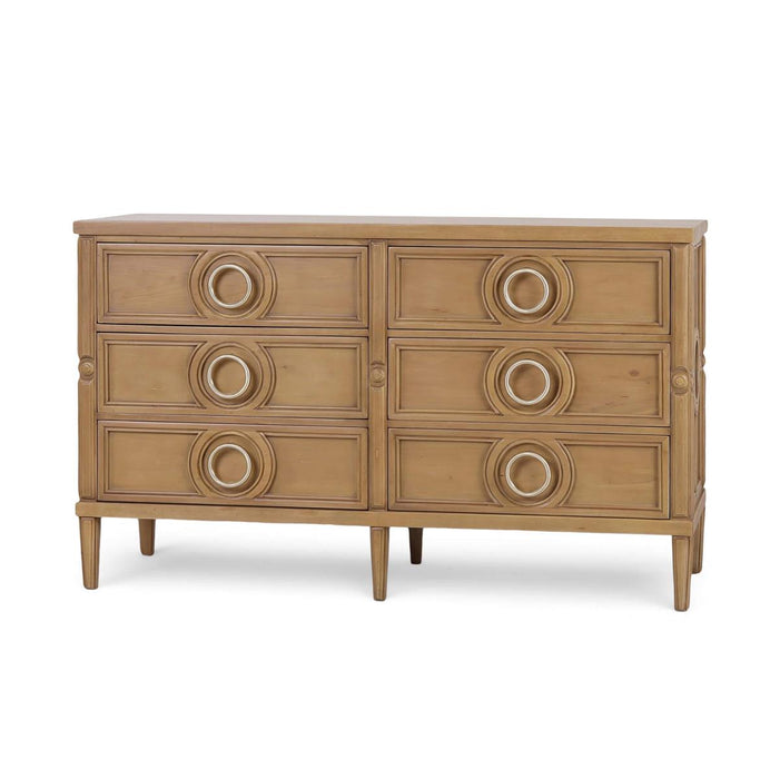 Bramble - Chalfont 6 Drawer Dresser in Antique French Oak - 76851AFD-----