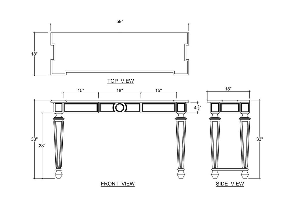 Bramble - Monarch Console Table - BR-76855
