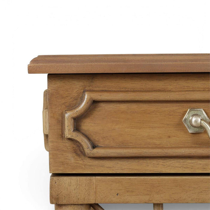 Bramble - Chelsea Pedestal Desk in Antique French Oak - 76857AFD----- - GreatFurnitureDeal
