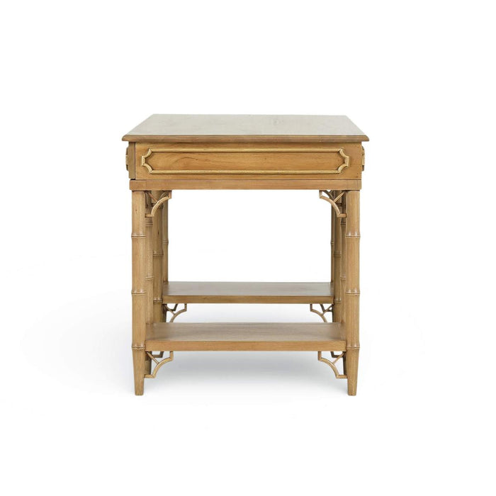 Bramble - Chelsea Pedestal Desk in Antique French Oak - 76857AFD----- - GreatFurnitureDeal