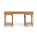 Bramble - Chelsea Pedestal Desk in Antique French Oak - 76857AFD----- - GreatFurnitureDeal