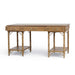 Bramble - Chelsea Pedestal Desk in Antique French Oak - 76857AFD----- - GreatFurnitureDeal