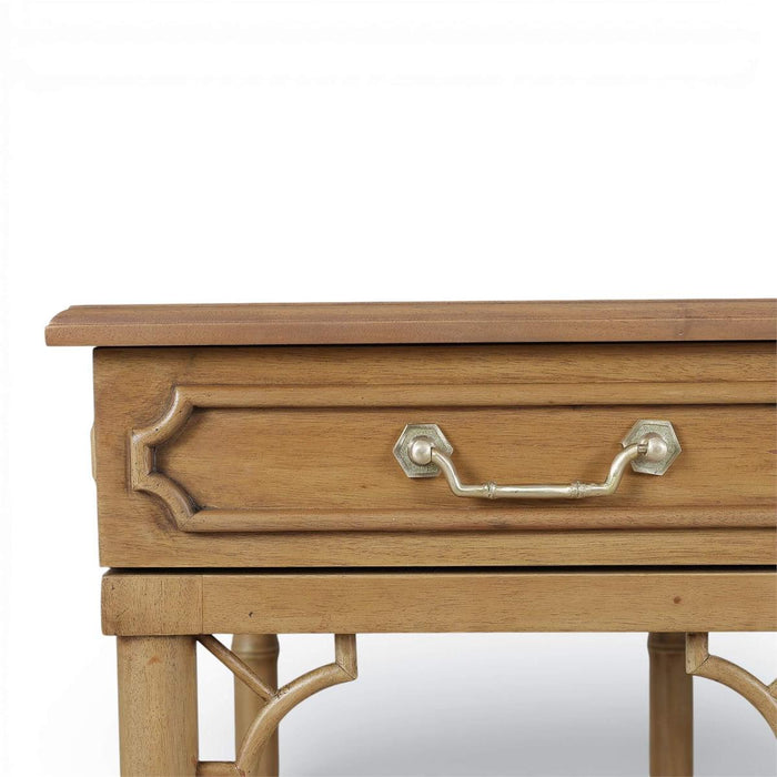 Bramble - Chelsea Pedestal Desk in Antique French Oak - 76857AFD----- - GreatFurnitureDeal
