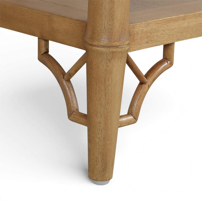 Bramble - Chelsea Pedestal Desk in Antique French Oak - 76857AFD----- - GreatFurnitureDeal
