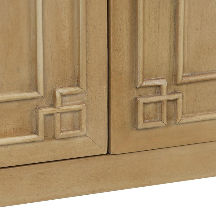 Bramble - Knightsbridge Narrow 3 Door Sideboard in Fruitwood - 76858FRW-----