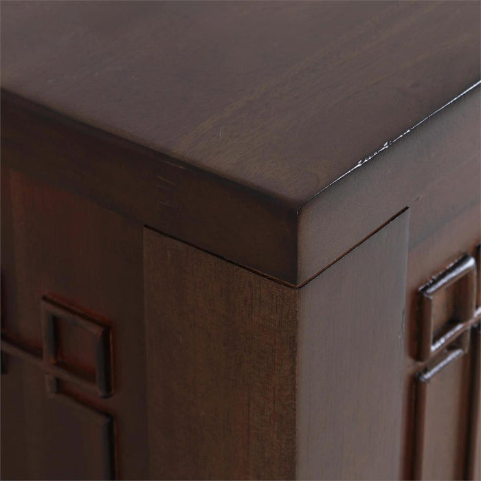 Bramble - Knightsbridge Narrow 2 Door Sideboard in Walnut - 76859WLT----- - GreatFurnitureDeal