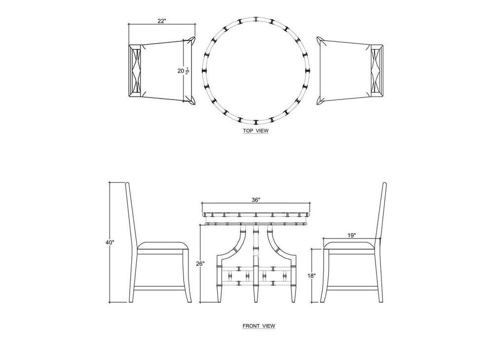 Bramble - Grosvenor Bistro Table - BR-76860
