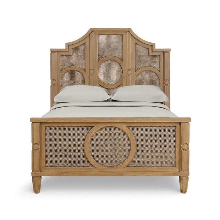 Bramble - Chalfont Rattan Queen Bed in Antique French Oak w/ Rattan Glaze - 76864AFD-RGZE---
